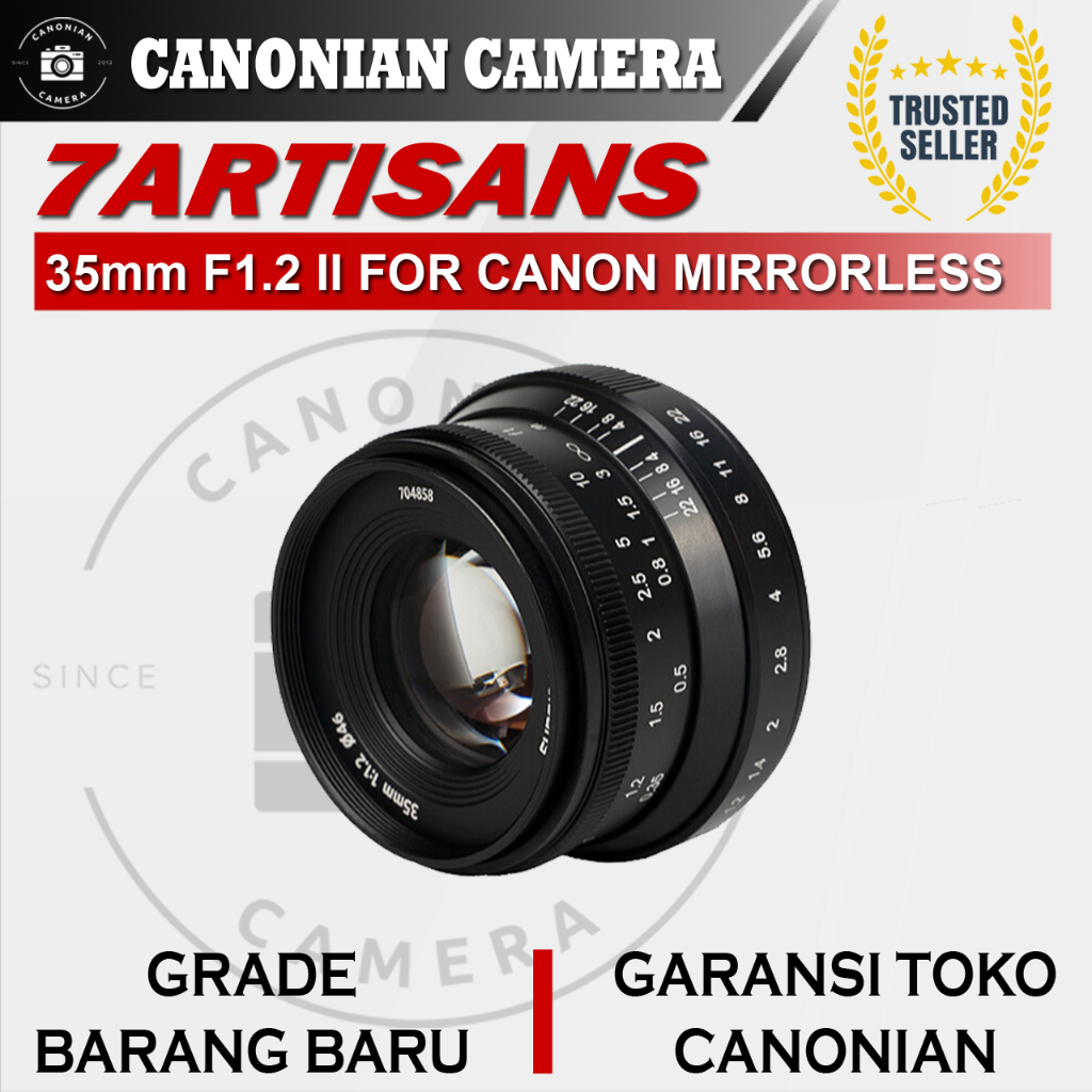 Lensa 7Artisans 35mm F1.2 Mark II For Canon Mirrorless