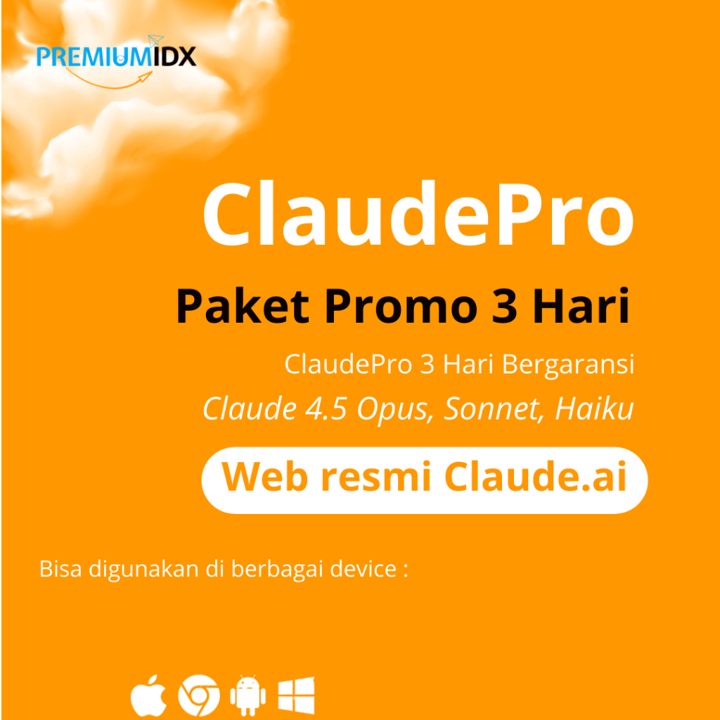 Claude Pro AI  Private | Premium Resmi | Paket 3 Hari – 1 Bulan | Langsung Aktif Proses cepat