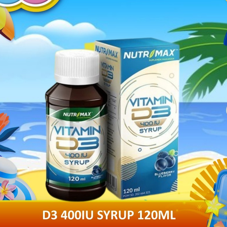 Nutrimax Sirup Vitamin D3 120ml - Untuk Anak, Ibu Hamil, dan Dewasa