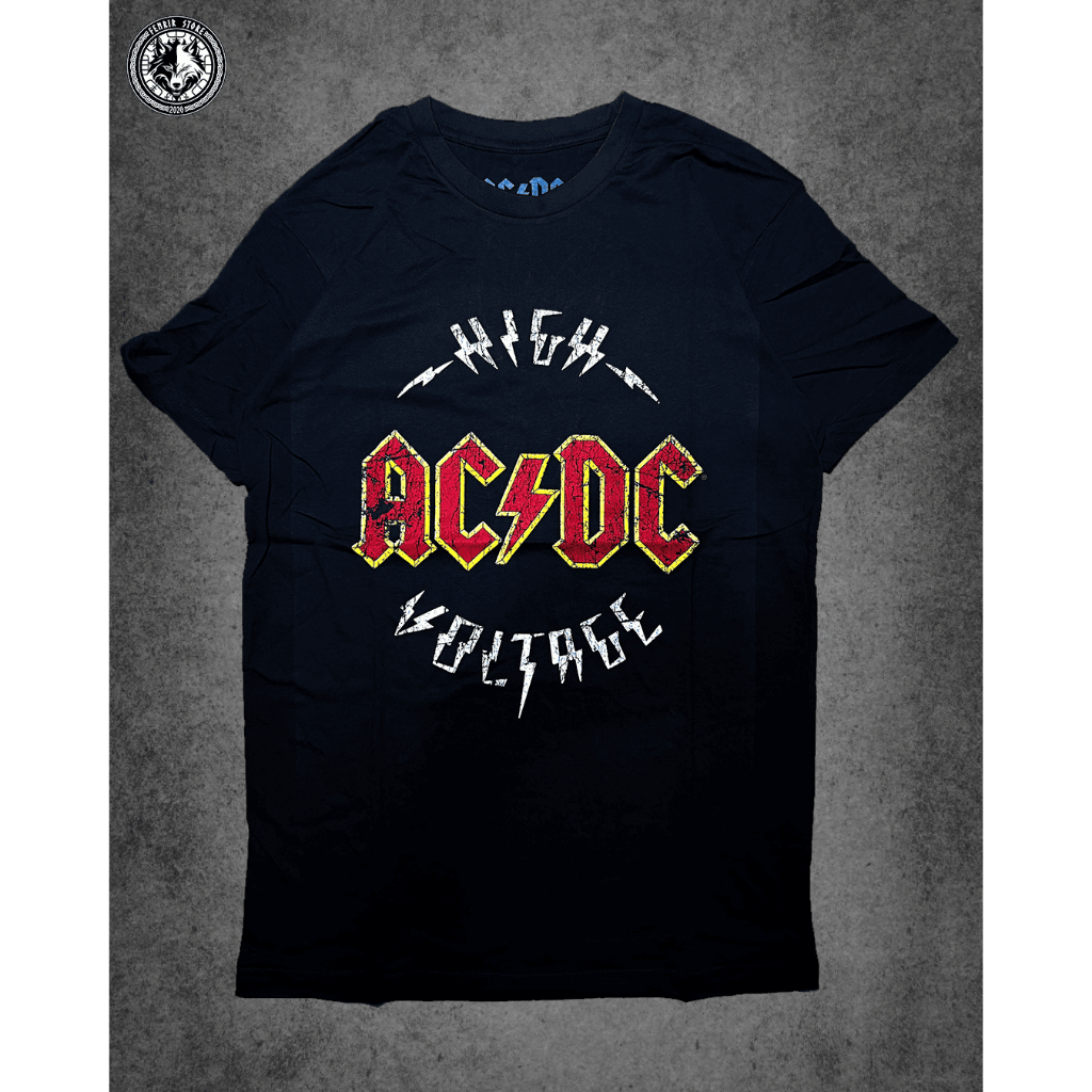 Kaos Band AC/DC - High Voltage Official Licensed Original T-Shirt