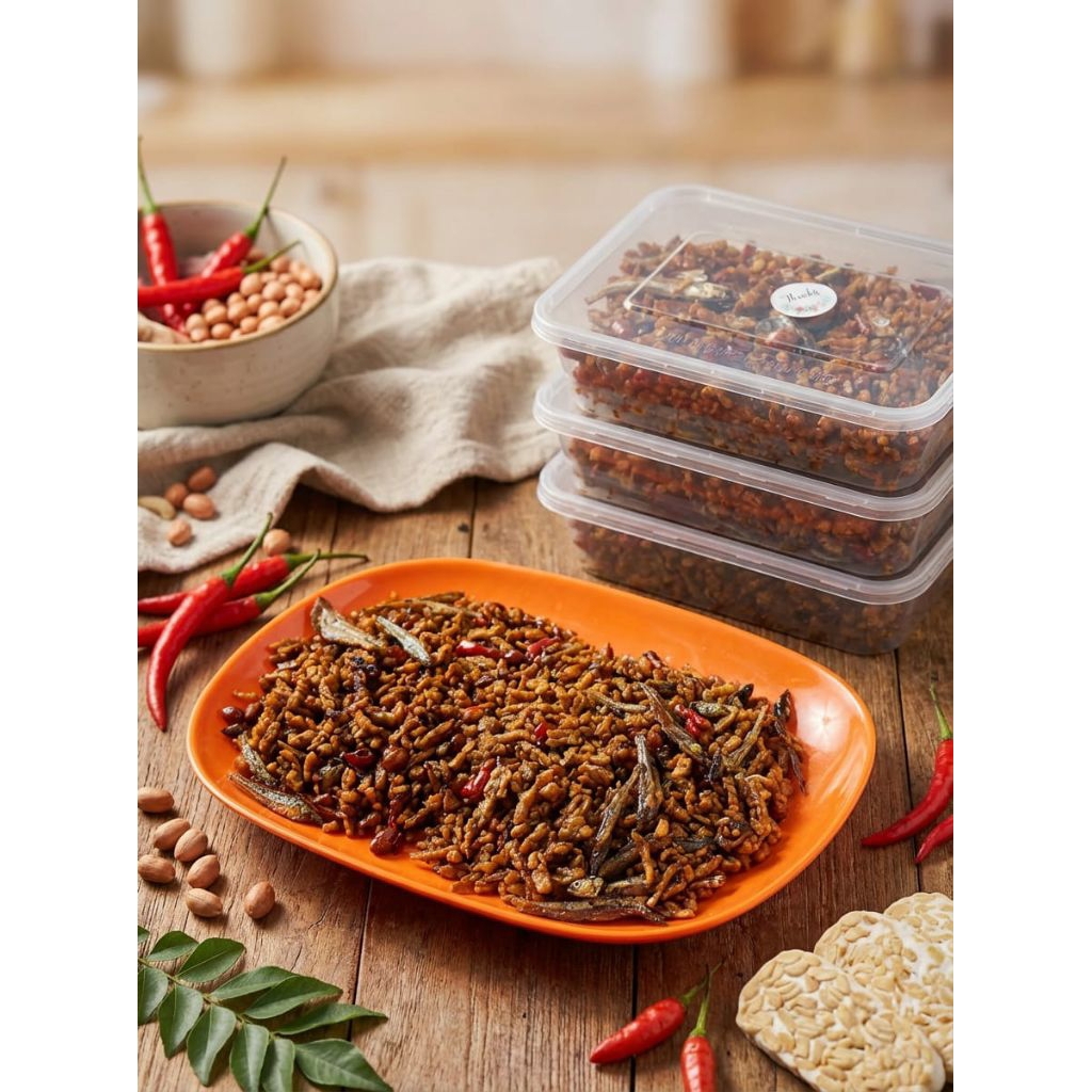 sambal goreng kering tempe kacang teri original250 gr