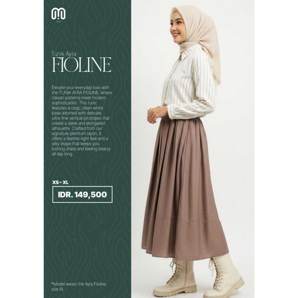 Tunik Ayra Fioline |Tunik Dewasa | Blouse | Tunik Wanita | Atasan Wanita | Atasa Rabbani |  Tunik | 