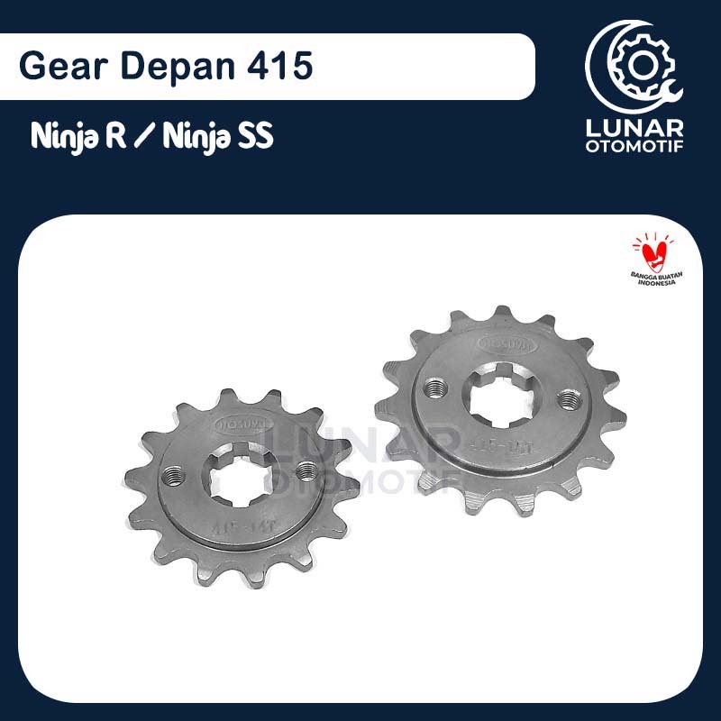 Gear Gir Gigi Tarik Depan 415 14 15 T Kawasaki Ninja R SS 2 Tak Grade SSS