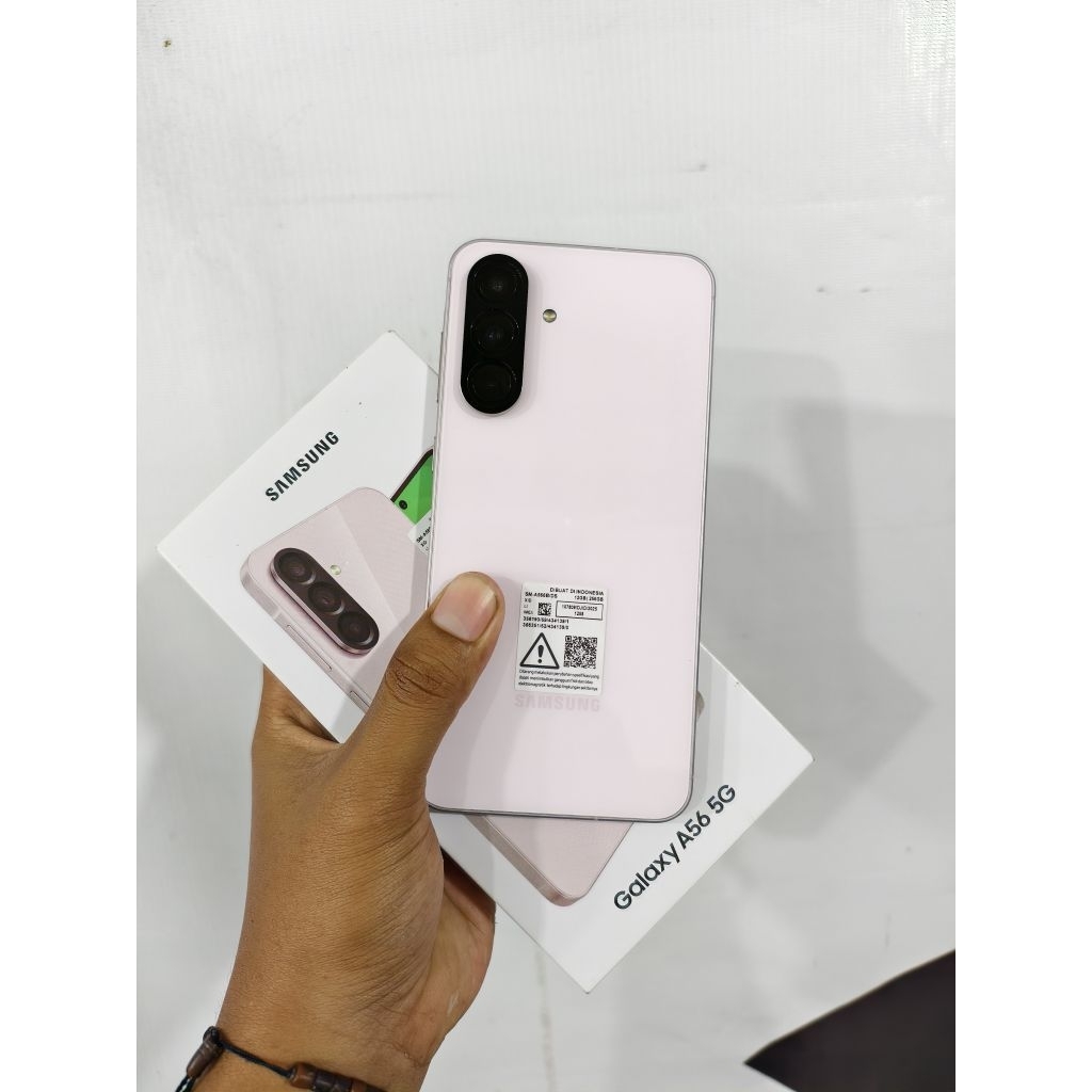 samsung a56 5g 12/256 second lengkap mulus like new