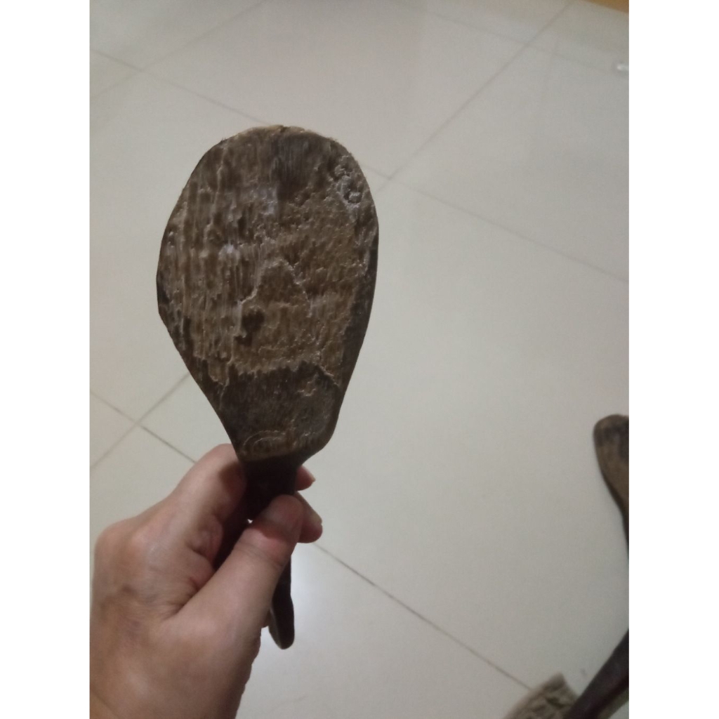 centong nasi kayu jadul bahan  JATIi bekas pakai tua antik kuno