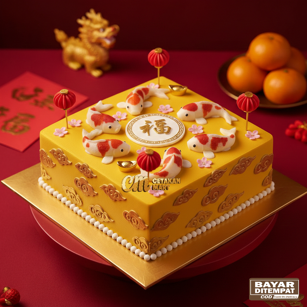 CM Cetakan Mart Cetakan Coklat Cokelat Hewan Ikan Koi 15 Cav Plastik