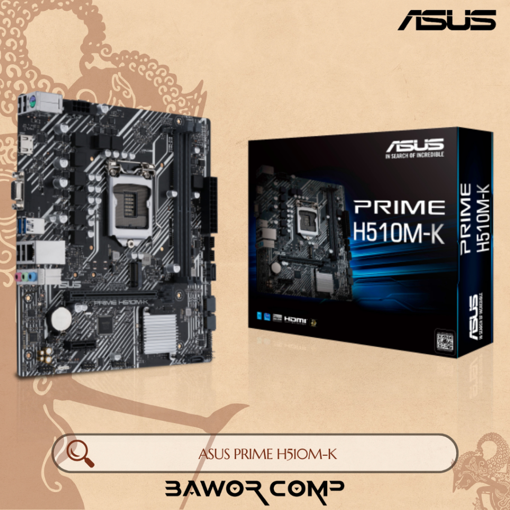 Motherboard Asus PRIME H510M-K - Mobo LGA1200, H470, DDR4, USB3.2, SATA3