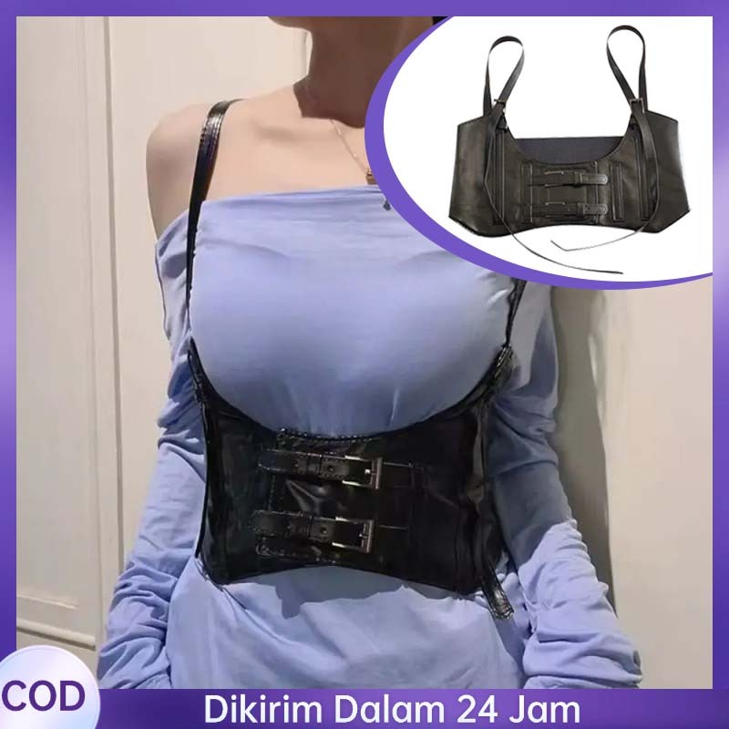 Belt Korset Wanita Tali Bahu Korset Luar Untuk Fashion Desain Velcro Belt Corset Sederhana Dan Serba