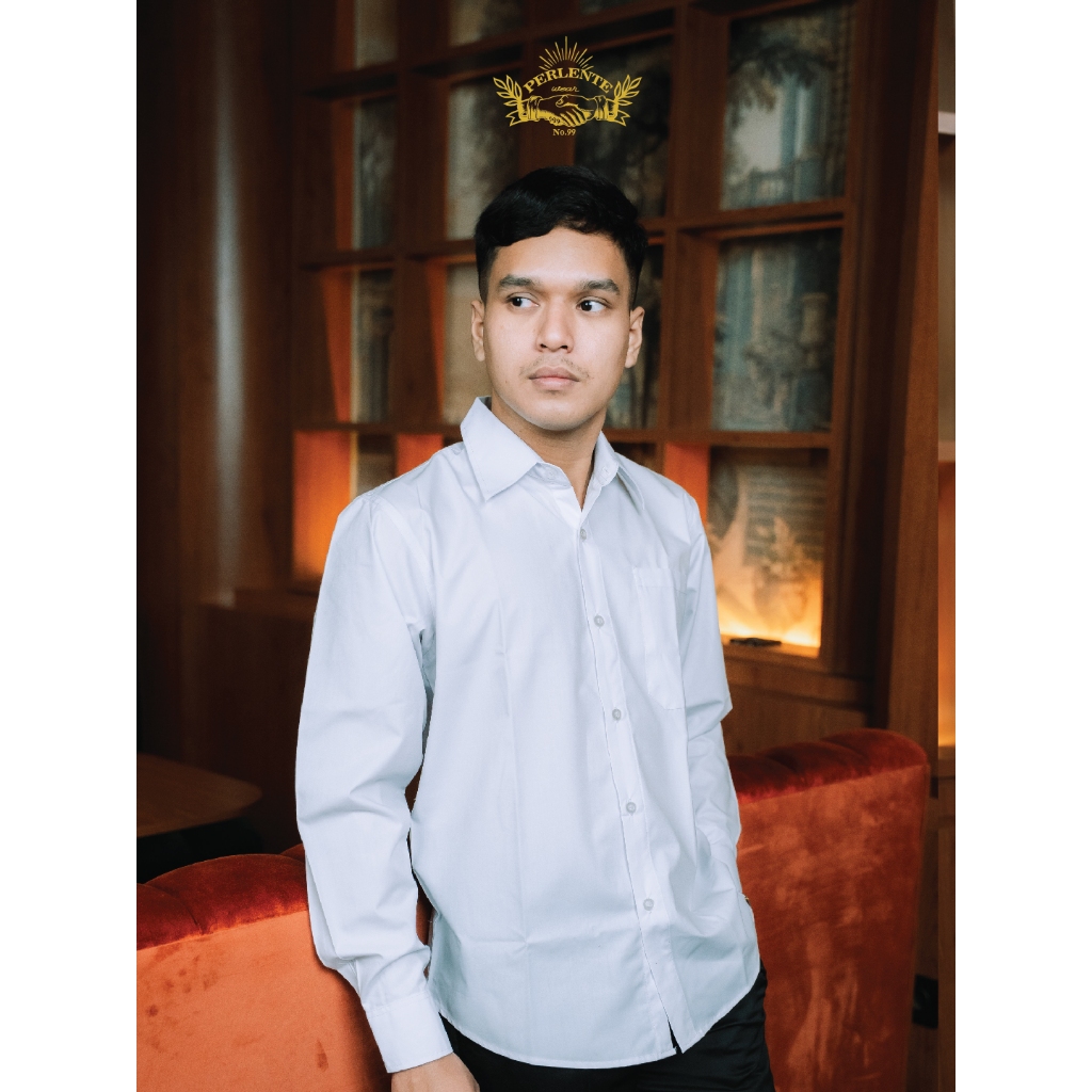 Executive White | Kemeja Putih Pria Elegan Premium Kantoran Formal