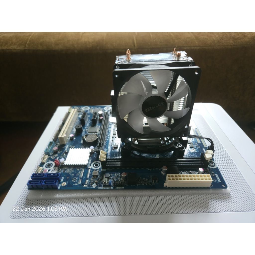 Paket mobo Asrock h110 i5 7500 atau i3 7100 dan hsf tower