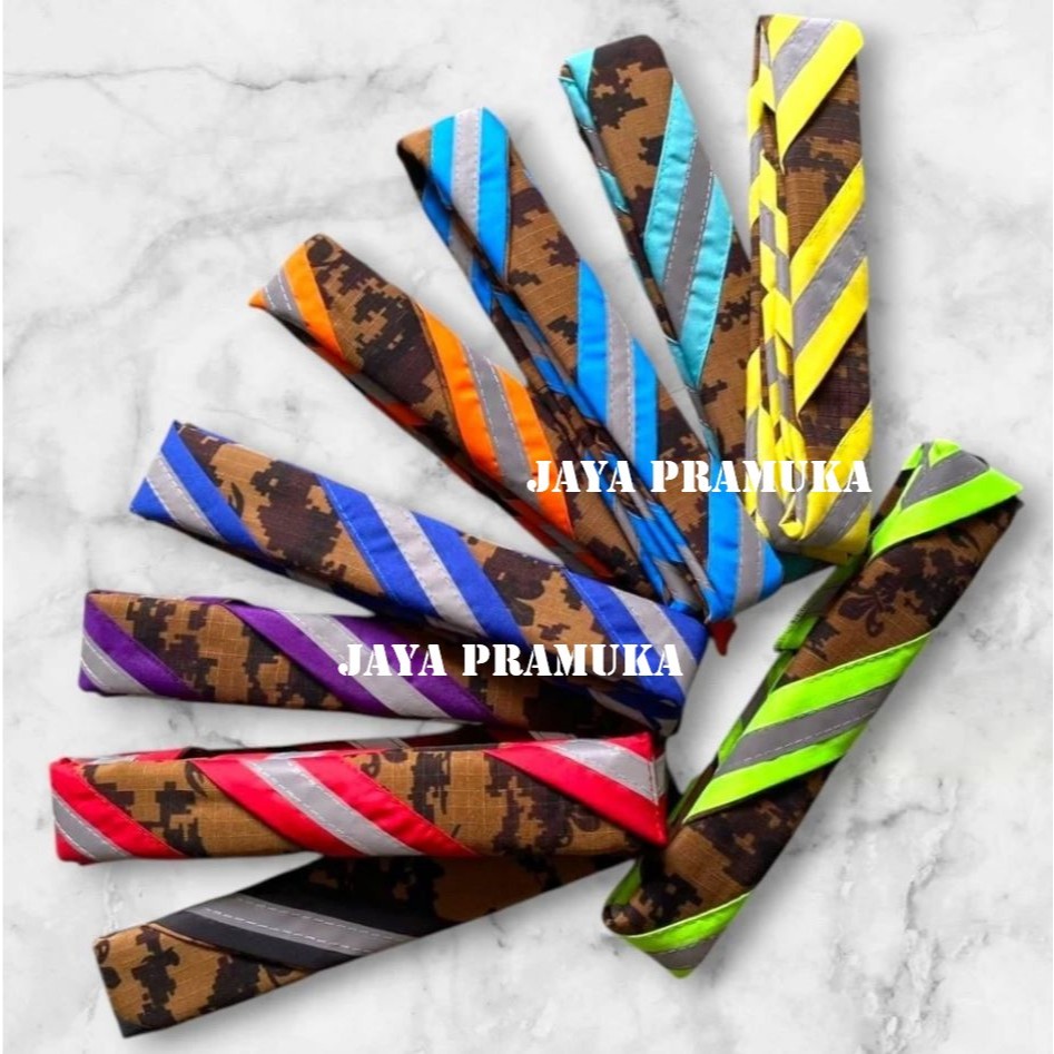 Scraf loreng Pramuka Menyala Syal Pramuka Loreng – Bahan Ripstop TERBAIK