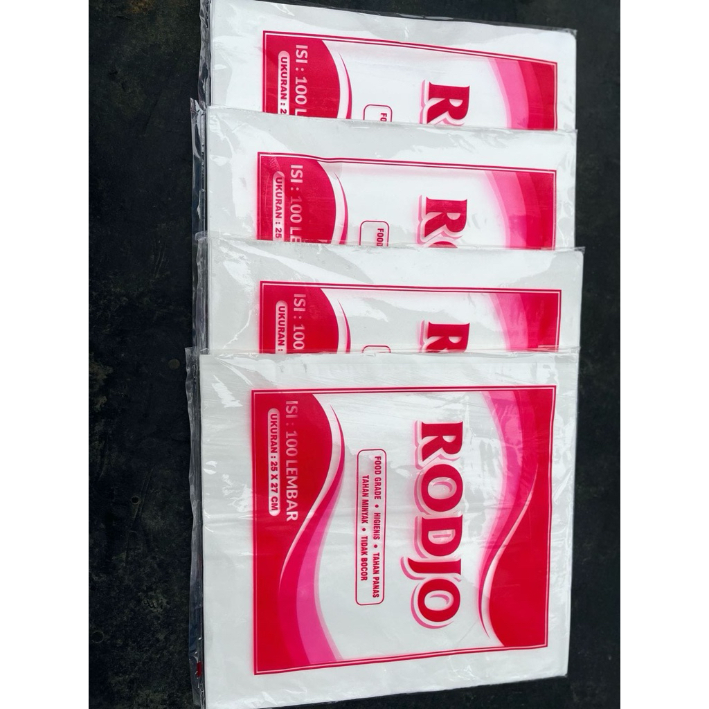 HAPPY GROSIR Kertas Pembungkus Nasi / Kertas Bungkus Makanan KFC / Kertas Nasi KFC RODJO