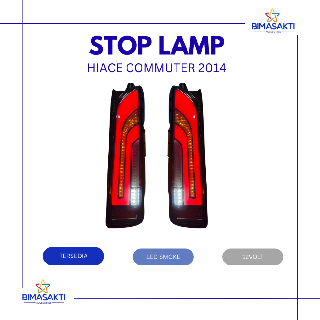 STOP LAMP HIACE 2014 / LAMPU BELAKANG / MOBIL HIACE / Toyota Stoplamp Hi Ace 2012 2013 2014 2015 201