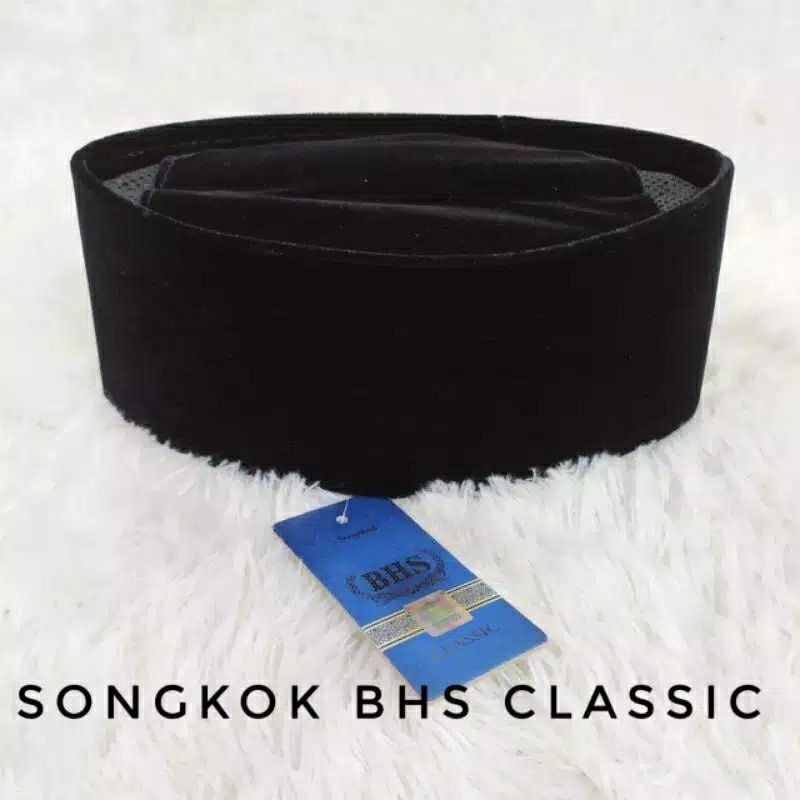 Songkok Peci BHS Classic AC Hitam, Nyaman Dipakai untuk Ibadah dan Santai/Songkok peci BHS CLASIC AC