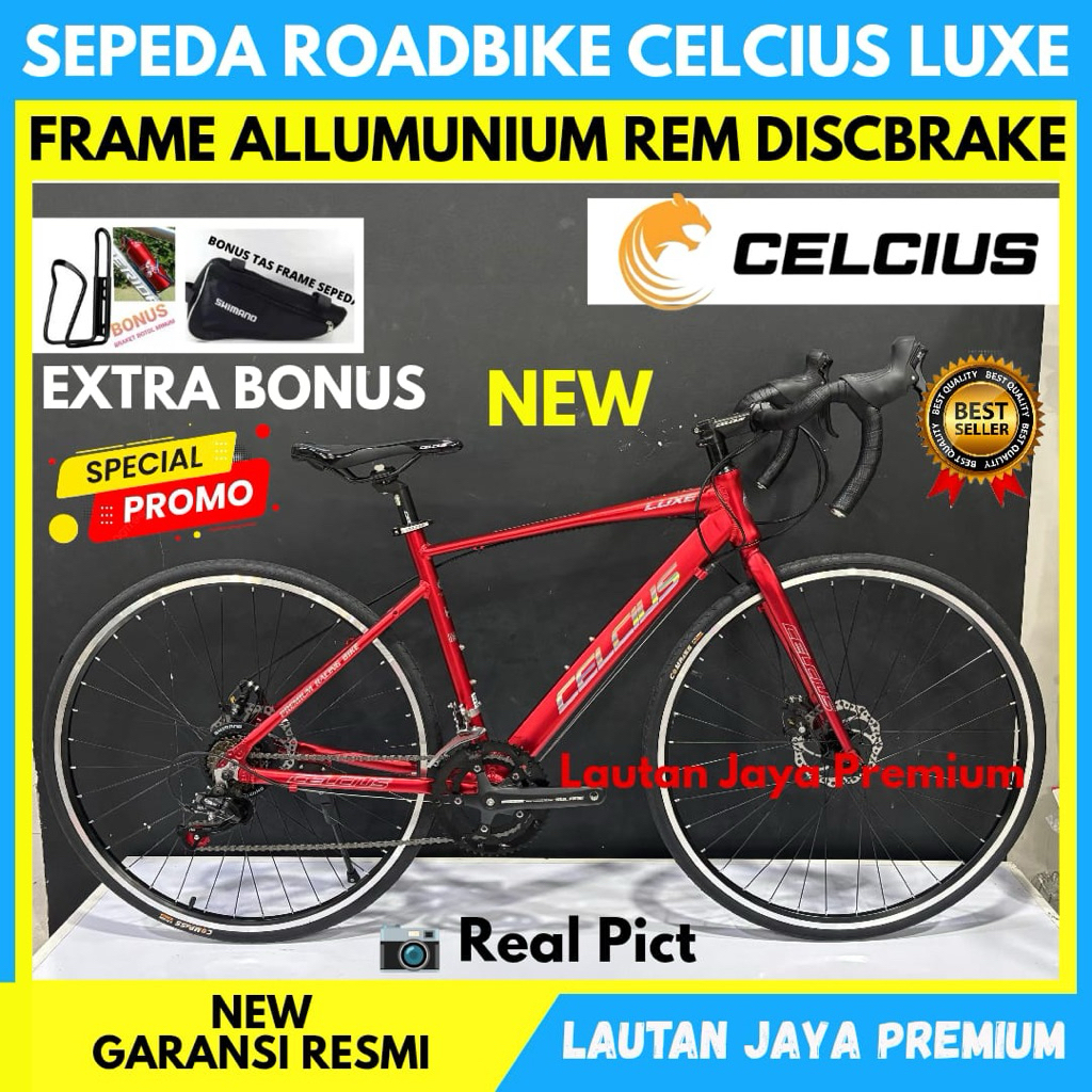 Sepeda Roadbike 700c Celcius Luxe Frame Alloy New
