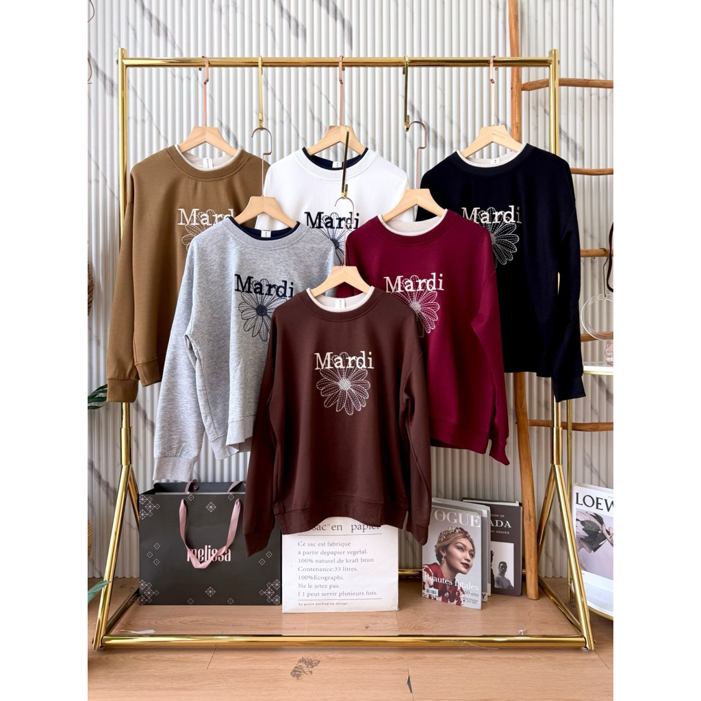ATASAN KAOS MARDI IMPORT / ATASAN KAOS WANITA IMPORT SWEATER