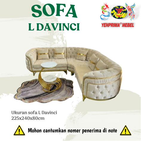 YENPRIMA MEBEL SOFA L DAVINCI / SOFA