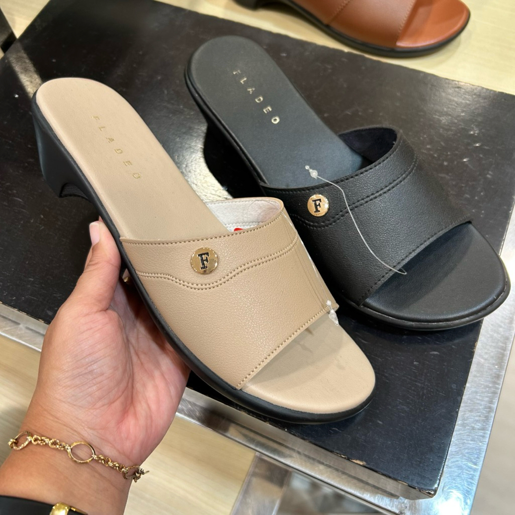 sepatu sandal wanita FLADEO wedges 3cm ori.