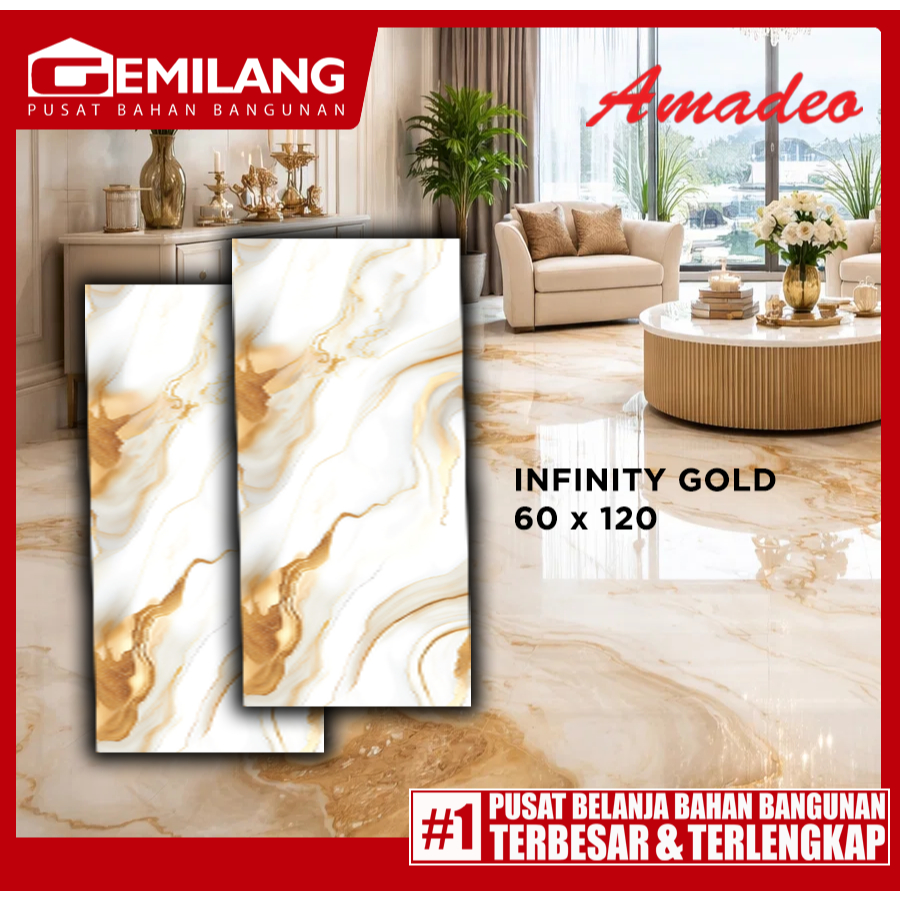 AMADEO GRANIT INFINITY GOLD 60 x 120