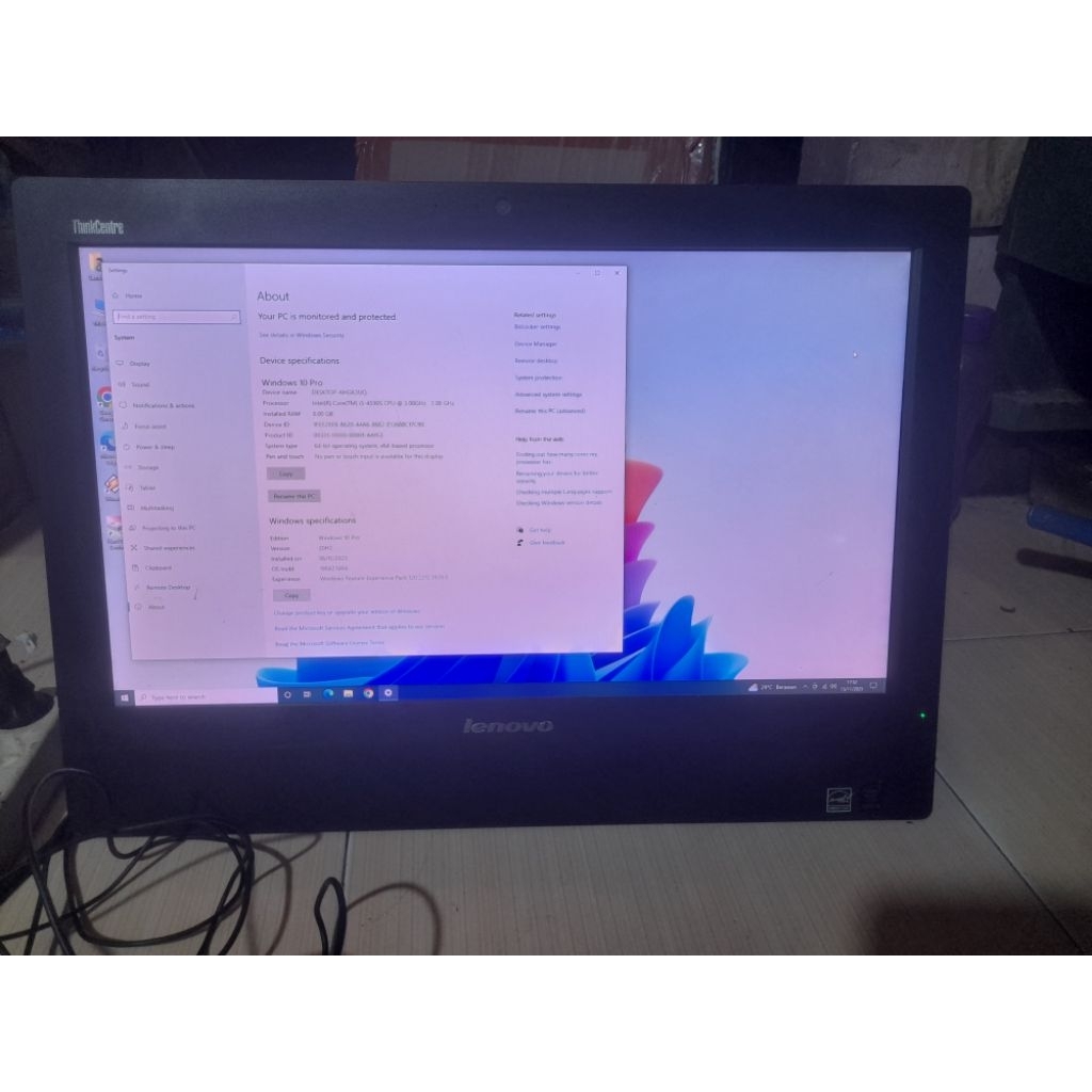 pc All in one Lenovo i5 gen4