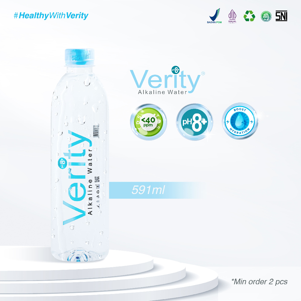 Verity Alkaline Water 591ml - 1 Botol
