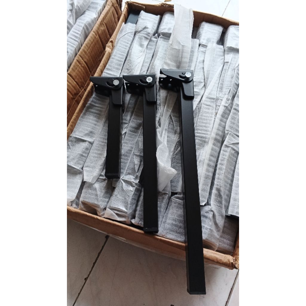 Bracket Kaki Lipat Meja Hitam