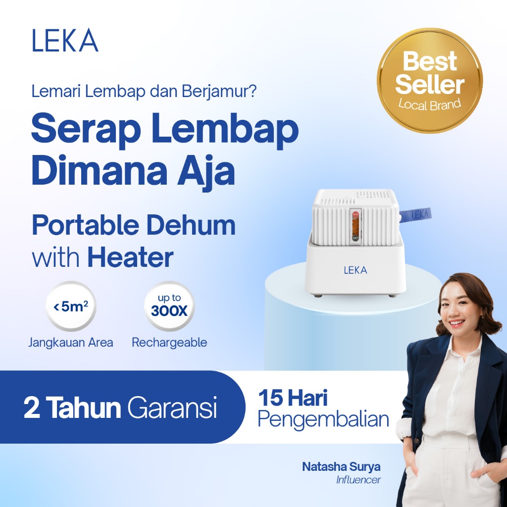 LEKA - DH6218 Dehumidifier Portable - Penyerap Lembab Udara