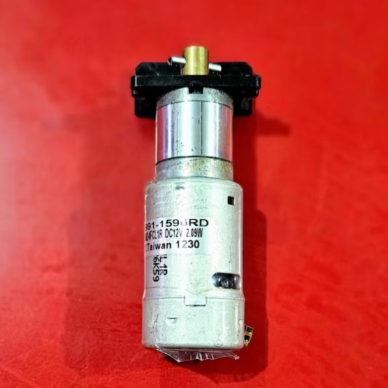 DINAMO GEARBOX MOTOR TORSI TINGGI 100 RPM DC 12 VOLT ORIGINAL