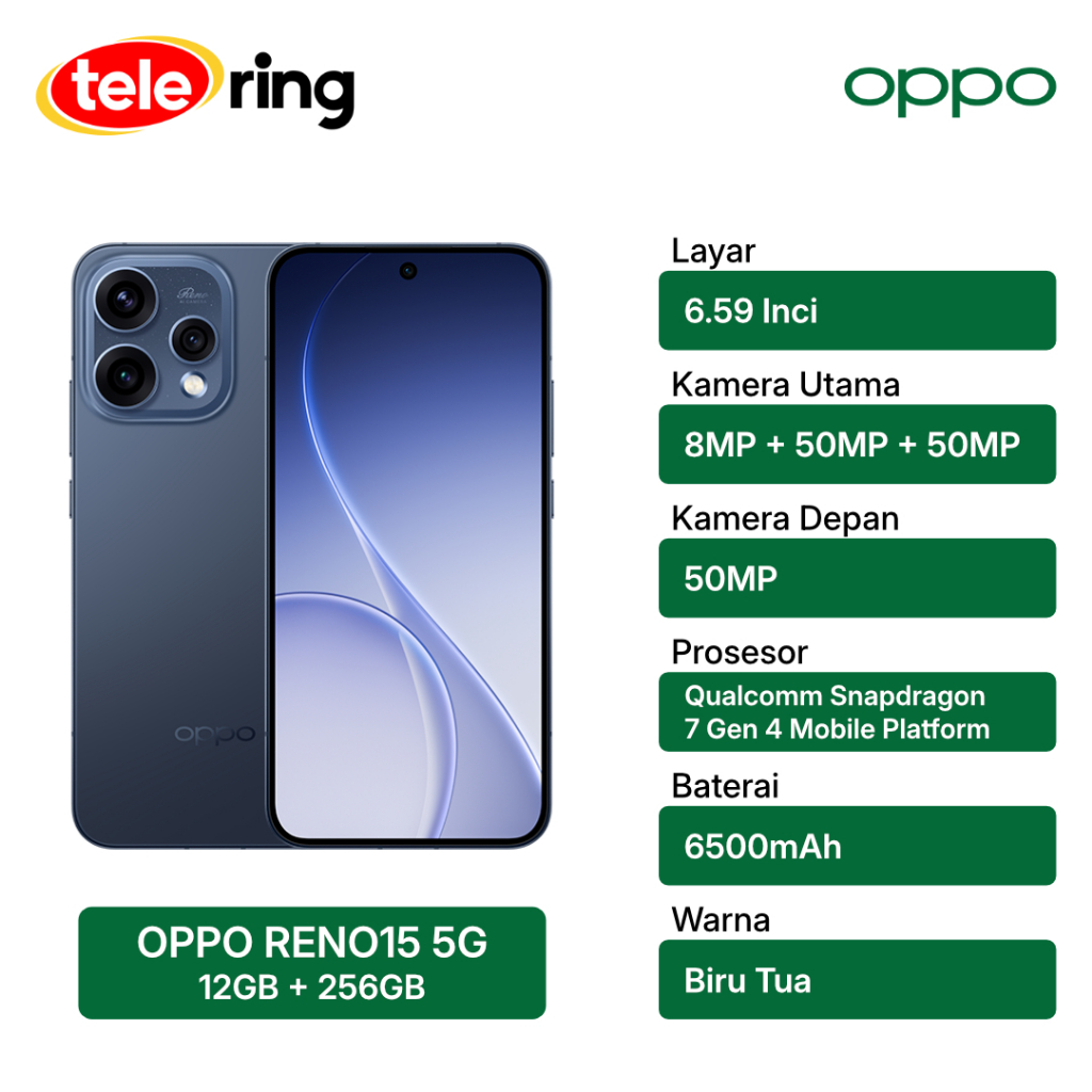 HP OPPO RENO 15 5G 12/256GB