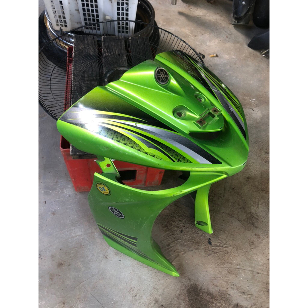 COVER BODY BODI PANEL DEPAN DADA DEPAN SAYAP DEPAN YAMAHA VEGA ZR ORIGINAL HIJAU