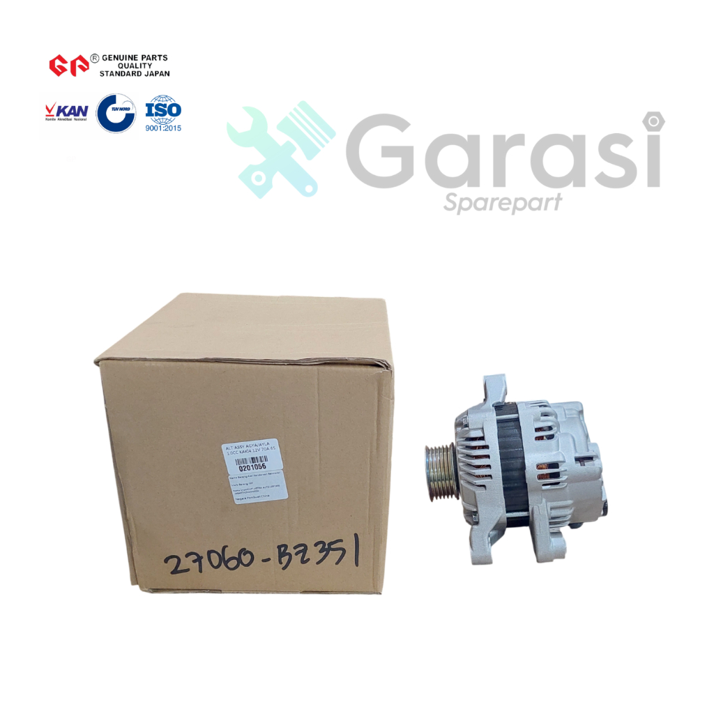 Alternator Agya Ayla Calya Sigra 1.0 PULLY 6 SOCKET 4 12V 70A GP Dinamo Ampere Ori