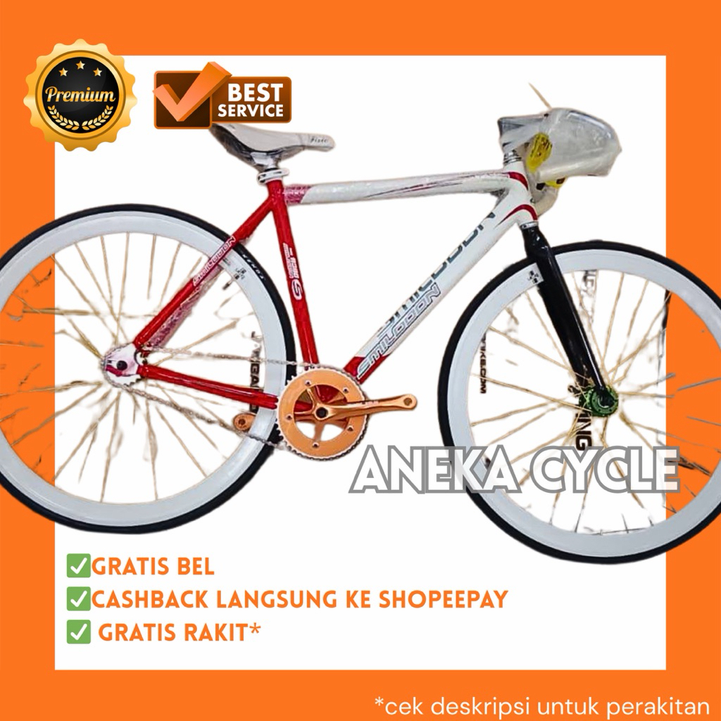 Sepeda Fixie Smilodon Doltrap Frame Alloy 700x28C