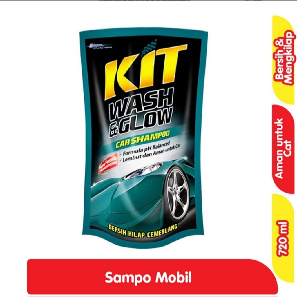 KIT Wash & Glow Sampo Mobil Pouch 720ml