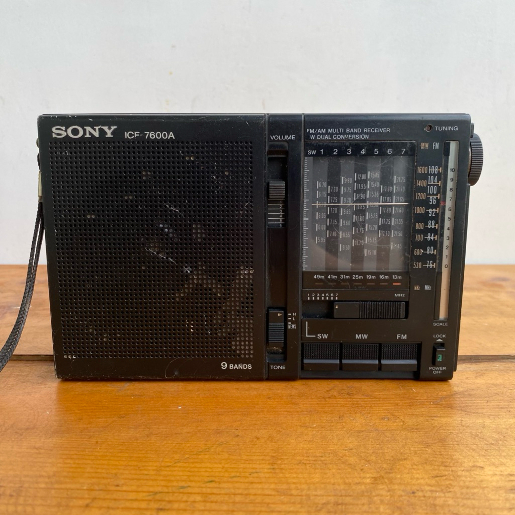 radio sony icf 7600a radio vintage antik jadul