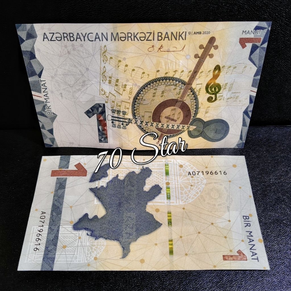 uang asing Azerbaijan 1 Manat