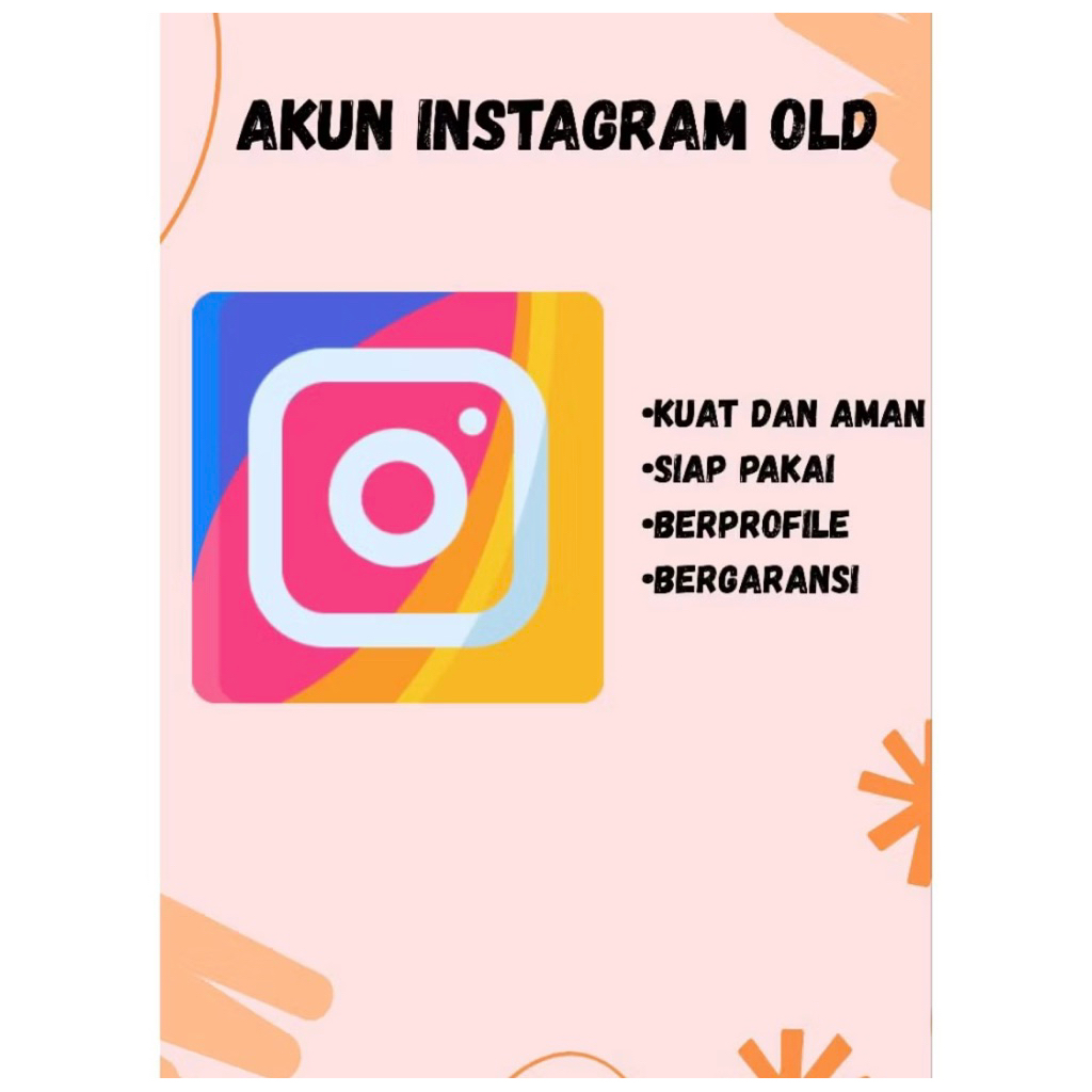 Akun Instagram Polos 2FA Aktif - Siap Pakai, Bergaransi, Tidak Ada Daftar Teman