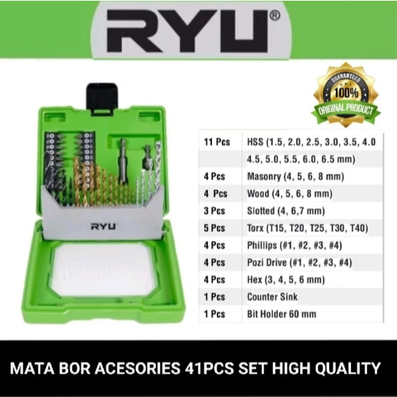 RYU BY TEKIRO MATA BOR SET 41PCS (ASLI ORIGINAL)