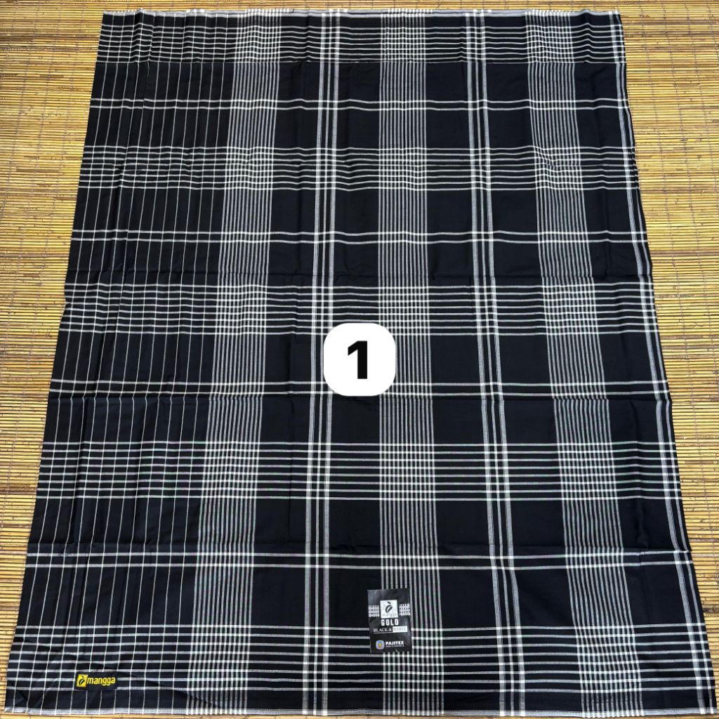 SARUNG MANGGA GOLD *( BLACK & WHITE )*