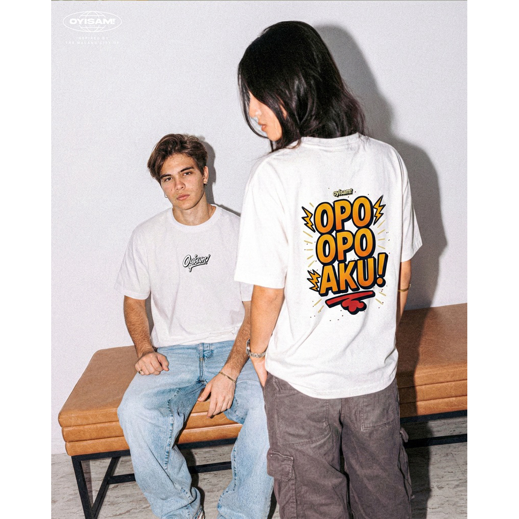 Kaos Malangan Original OYISAM Pria Wanita "OPO OPO AKU"
