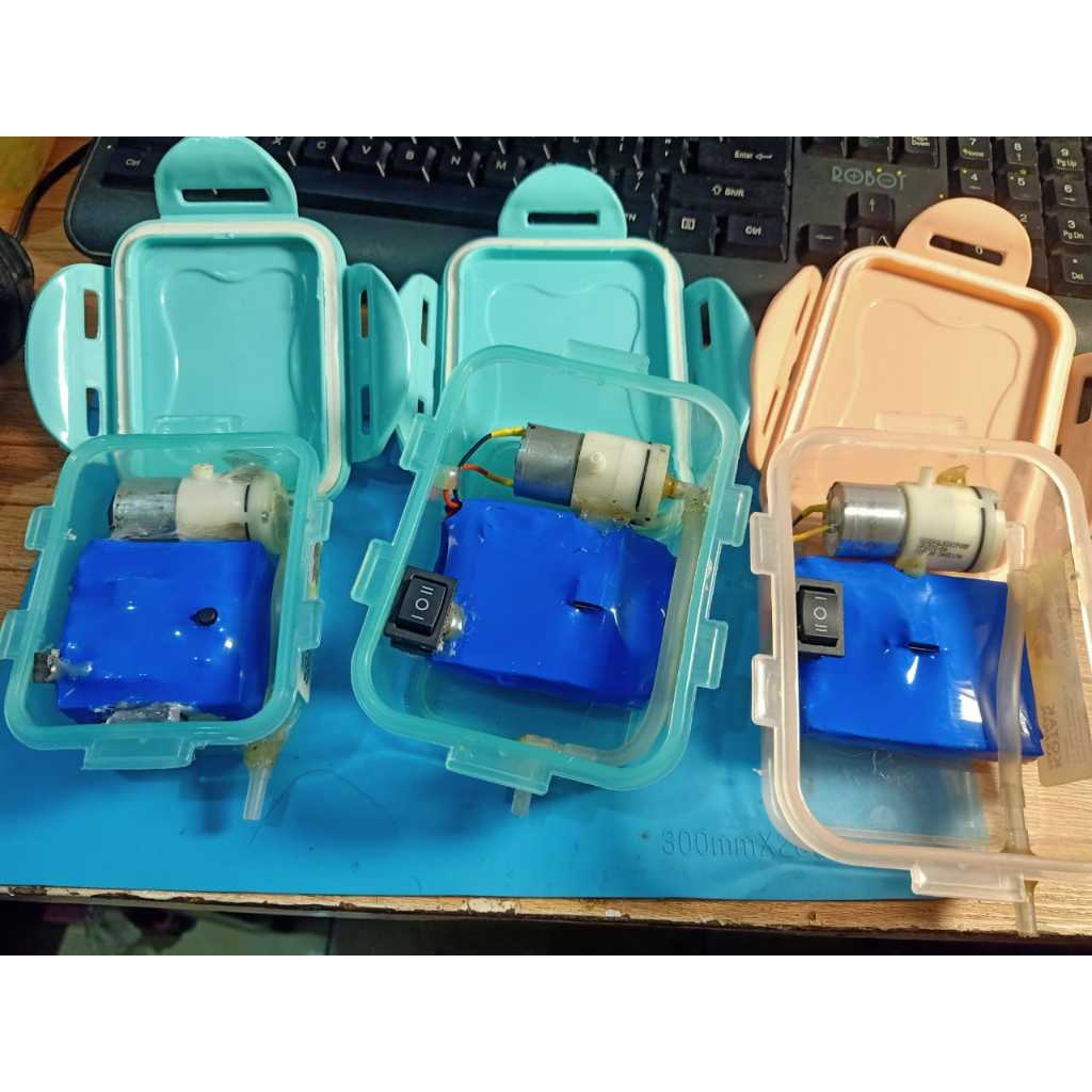 Aerator Charger Box Anti Air Real nyala 12-24 jam Untuk Udang Hidup | Aerator Untuk Mancing Portable
