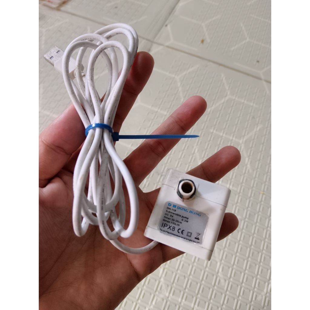 Pompa air celup mini DH-118 USB 5V, pompa darurat