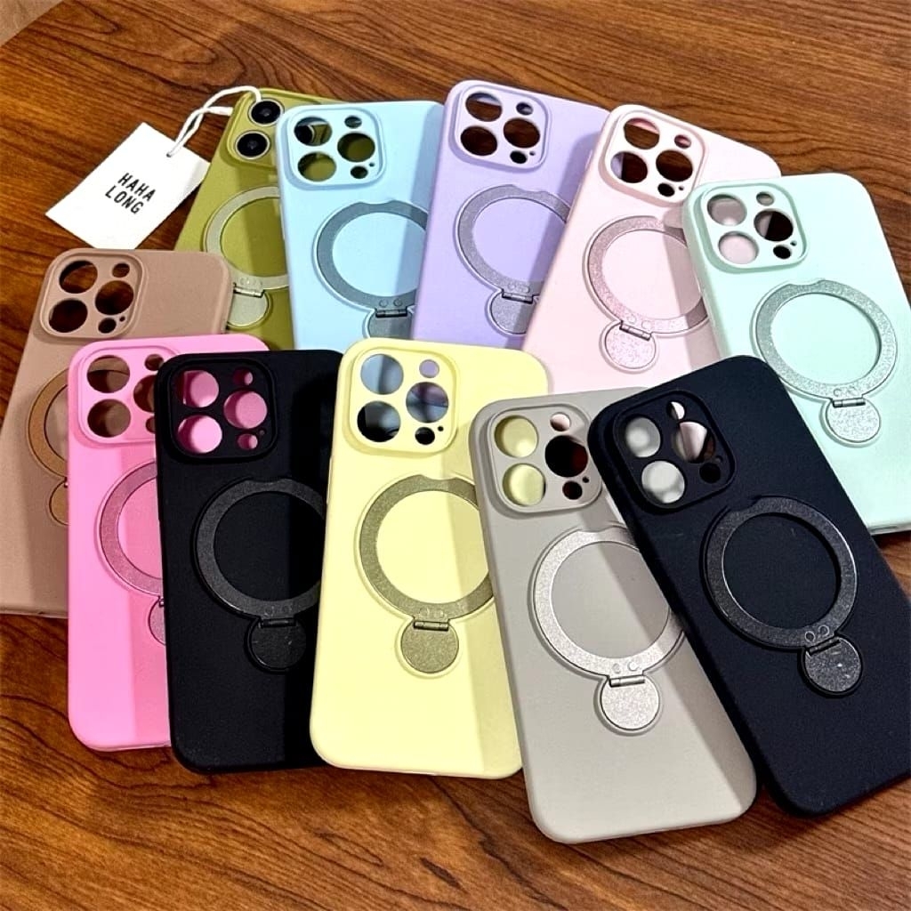 ( LIQUID STANDING ) Case Liquid Bludru Standing Magsafe For iPhone 13 14 15 16 17 Pro Max Air Plus H