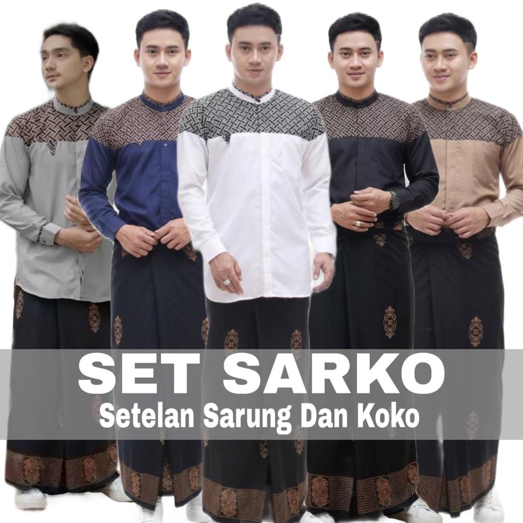 SET SARKO SARUNG DAN KOKO DEWASA LENGAN PANJANG SETELAN SARUNG DAN KOKO