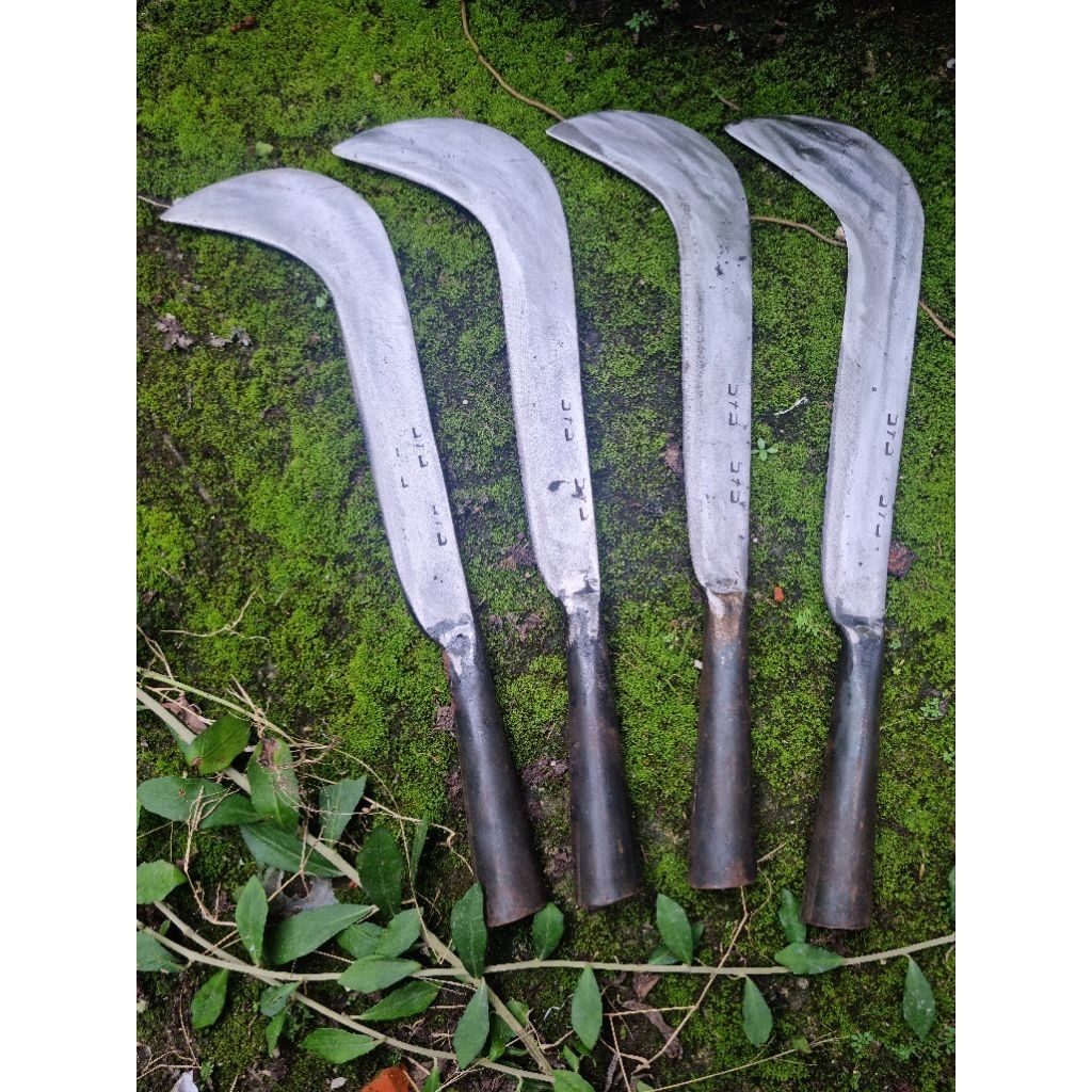 Arit Rumput Gagang Las Kokoh Baja Pilihan - Sabit Kebun Tebal 5mm Alat Pertanian