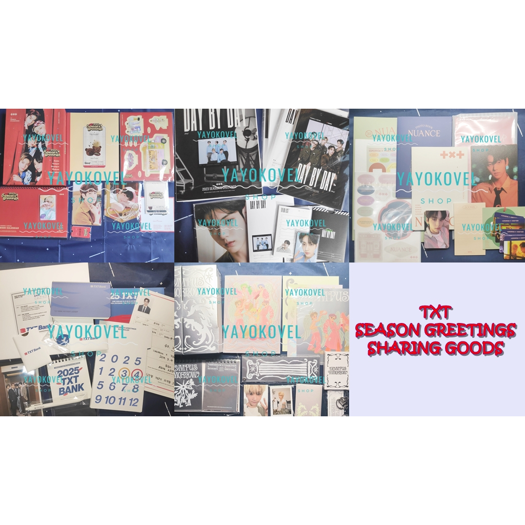 [READY] TXT - SEASON GREETINGS 2026 - 2025 - 2024 -  2023 -  2022 - SHARING GOODS