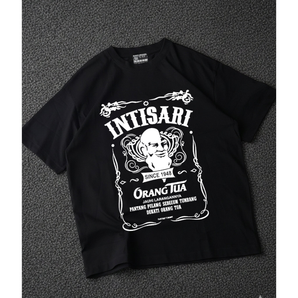 T-shirt Intisari cap orang tua | Unisex catton combed 24s premium | kaos Slogan | kaos distro | Digi