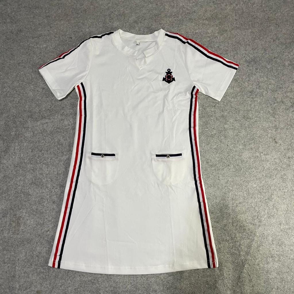Dress Wanita Slim Fit / Casual White Dress Wanita Korean