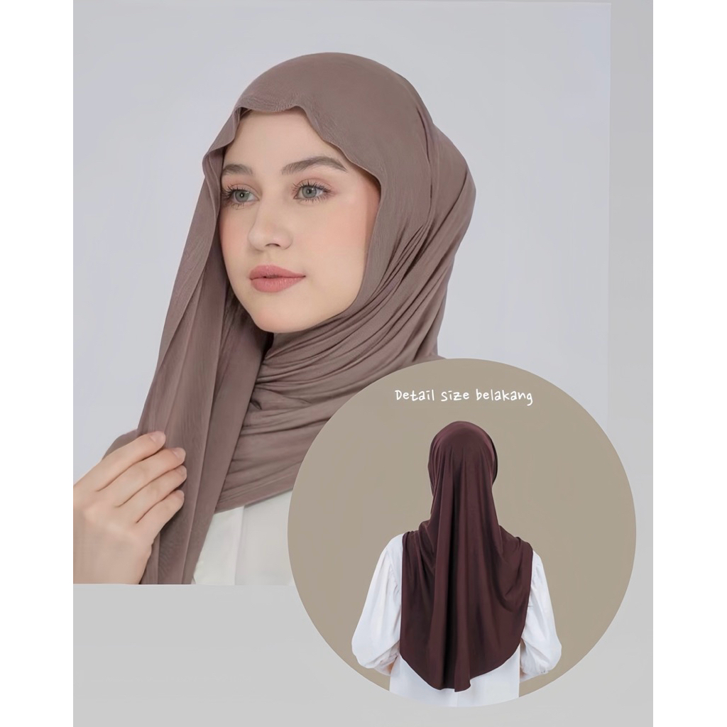 Pashmina Oval Kaos Rayon mleyot Adem Nyaman/Pashmina airflow mleyot hijab kerundung panjang muslim w