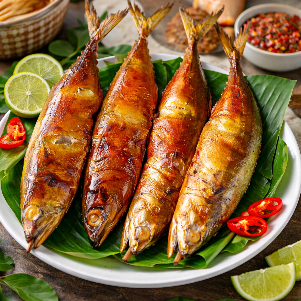 IKAN ASAP FULUS 3 BIJI - MAKANAN LAUK PAUK