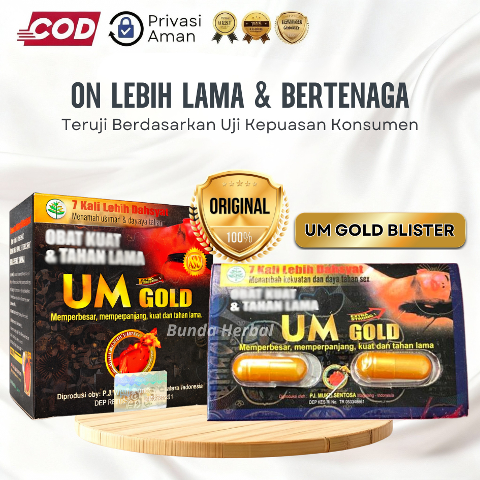 UM GOLD KAPSUL BLISTER | Urat Madu Gold Original 100% Kapsul | Jamu Urat Madu | UM Gold New